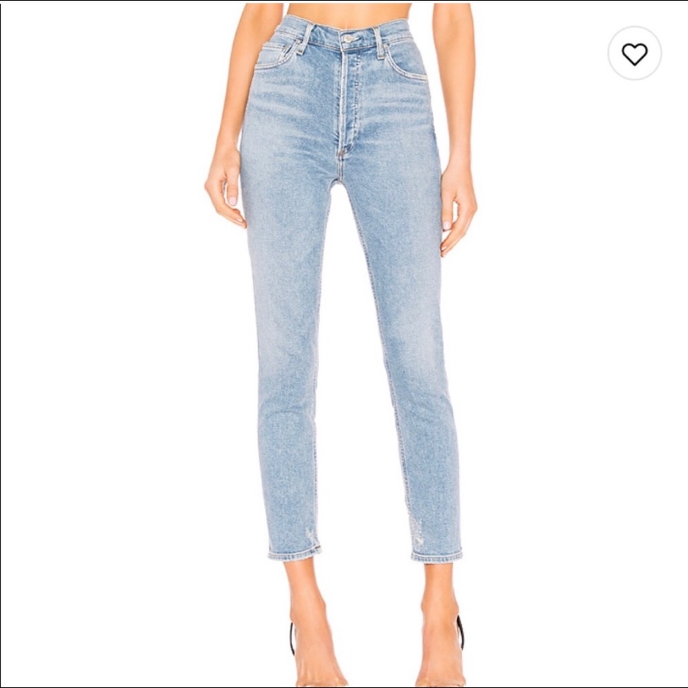 AGOLDE | Nico High Rise Slim Fit Embark Wash Jeans